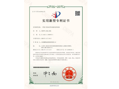 一種便于排水砼管安裝的送料設(shè)備-實(shí)用新型專(zhuān)利證書(shū)(易清華、袁成、黃晶)